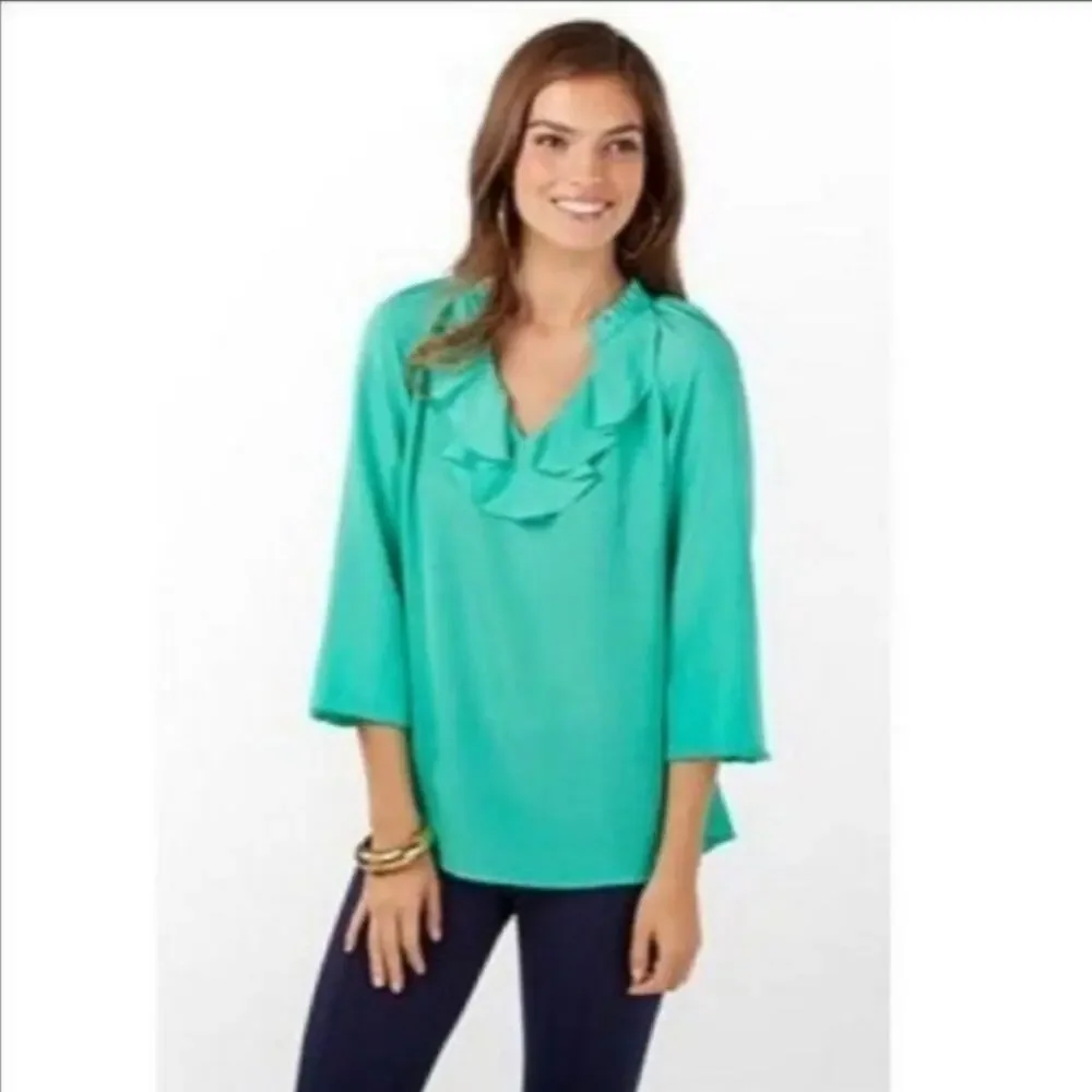 Lilly Pulitzer Ellie Ruffle Top